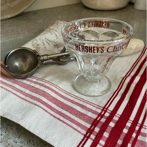 Mint Vintage.  Mini Hershey Ice Cream Sundae Dish 3 1/4”